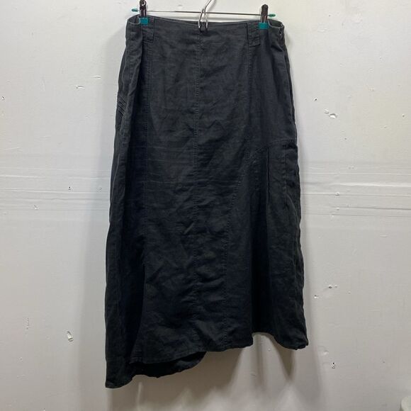 Animale Linen Asymmetrical Midi Skirt Size 12 - Picture 7 of 7
